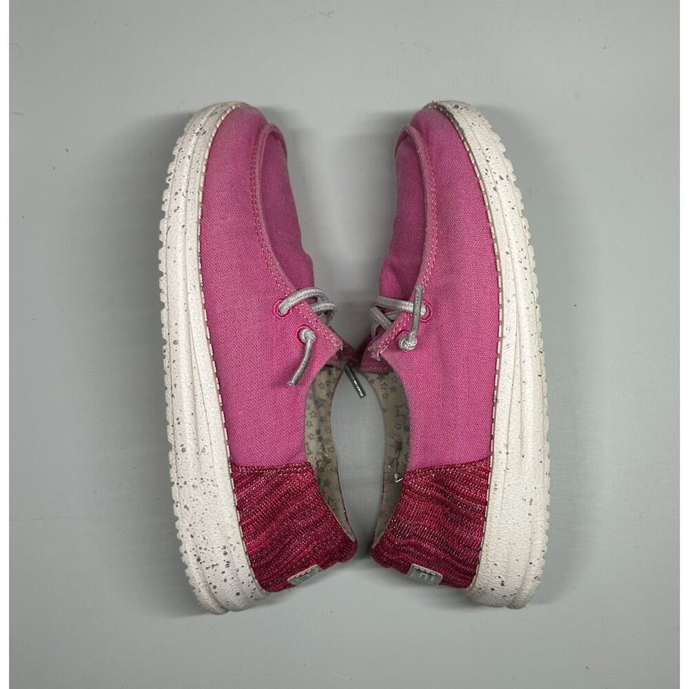 Hey Dude Wendy Youth Shoes, Funk Fuxia, Size Y2/ L3, Pink‎